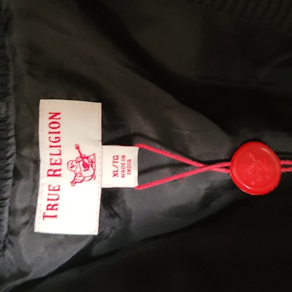 True Religion Mens Black and Gold Fashion Brand New Varsity Jacket Coat … - Picture 10 of 13